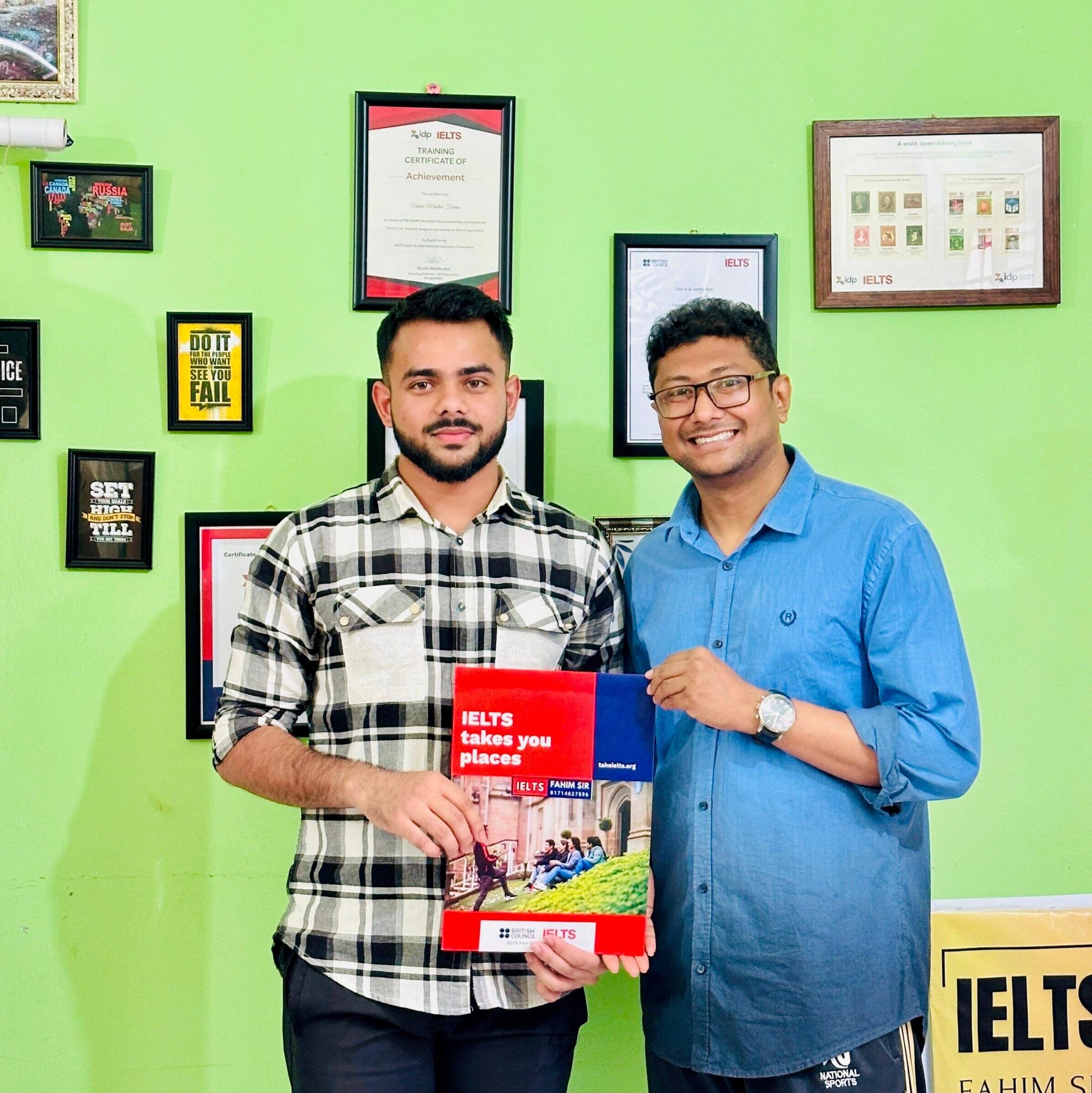 IELTS success story Kayrul Farhad student preparing for Australia study after overcoming illness and challenges